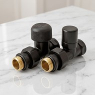 Комплект прямой DR Dragoman Rubinetterie 1/2"х1/2" (черный) Комплект прямой DR Dragoman Rubinetterie 1/2"х1/2" (черный)