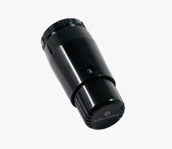  Головка термостатическая SCHLOSSER MINI Diamant M30x1,5 Черный арт. (601100033)
