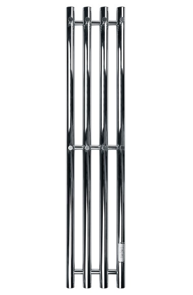 Хромированный электрический полотенцесушитель Primoclima Sol R E Inox 212 мм 4 сек с крючками (выбор размера)
