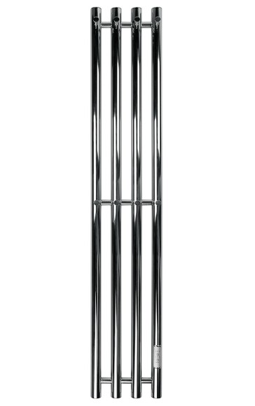Хромированный электрический полотенцесушитель Primoclima Sol R E Inox 212 мм 4 сек с крючками (выбор размера)