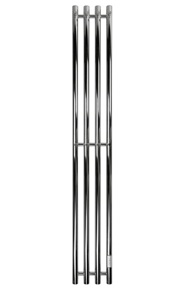 Хромированный электрический полотенцесушитель Primoclima Sol R E Inox 212 мм 4 сек с крючками (выбор размера)