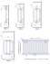 Стальной трубчатый радиатор KZTO RADIATOR РСК 1-1750 (Боковое / нижнее подключение)