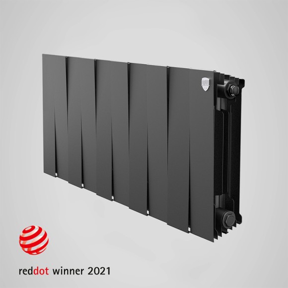 Биметаллический радиатор Royal Thermo PianoForte 300 10 сек. боковое подключение (Noir Sable)