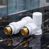 Комплект осевой DR Dragoman Rubinetterie 1/2"х1/2" (белый) Комплект осевой DR Dragoman Rubinetterie 1/2"х1/2" (белый)