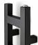 TERMA EASY 200x960 мм (metallic black) электрический полотенцесушитель