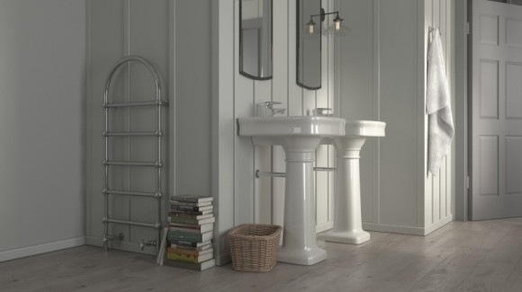 TERMA RETRO S (черный) водяные полотенцесушители