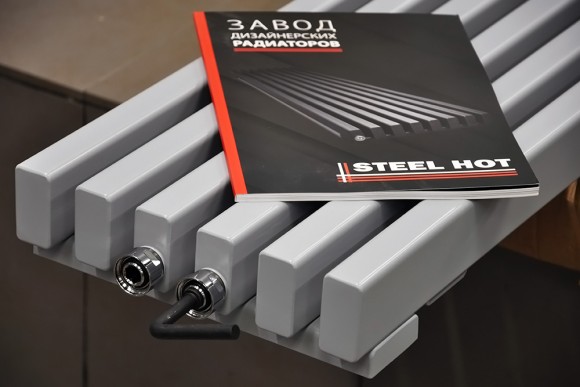 Радиатор стальной трубчатый Steel Hot V 1000 (30-60) боковое и нижнее подключение