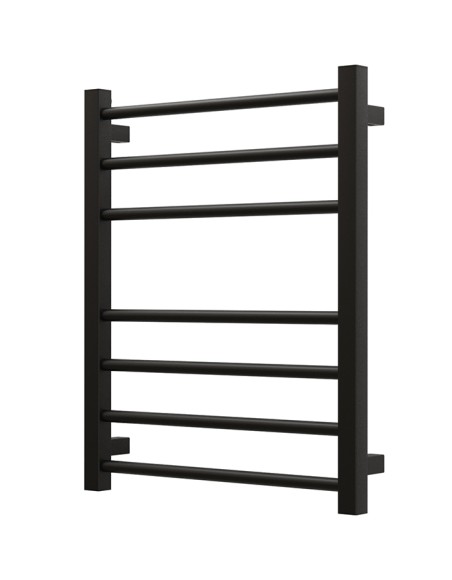 Grota EcoClassic (черный матовый RAL 9005) электрические полотенцесушители из нержавеющей стали (выбор размера)