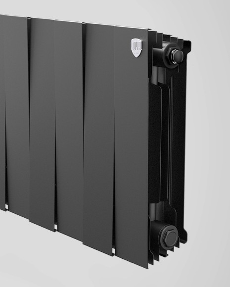 Биметаллический радиатор Royal Thermo PianoForte 300 16 сек. боковое подключение (Noir Sable)