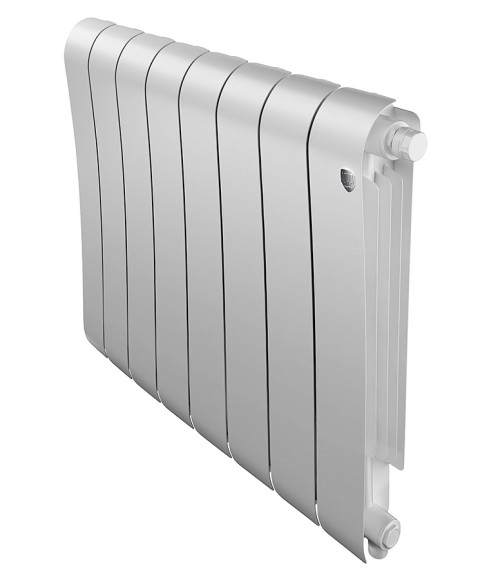 Биметаллический радиатор Royal Thermo Infinity 500 8 сек. VR80 нижнее 80 мм подключение (Bianco Traffico)