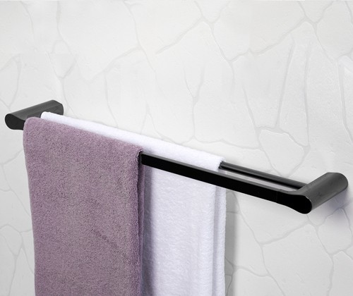 Wasserkraft Glan K-5140 Держатель полотенец двойной (черный глянец)