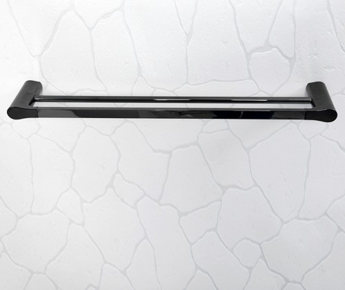 Wasserkraft Glan K-5140 Держатель полотенец двойной (черный глянец)