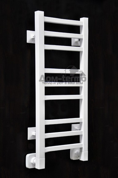 Приоритет PRIOFORM QUADRO BONE-2 430x670 (белый) водяной полотенцесушитель из нержавеющей стали