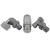 Комплект трехосевой левый, Хром SCHLOSSER DN15 GZ1/2 x GW1/2 с головкой Мини M30x1,5 (арт.602200069)