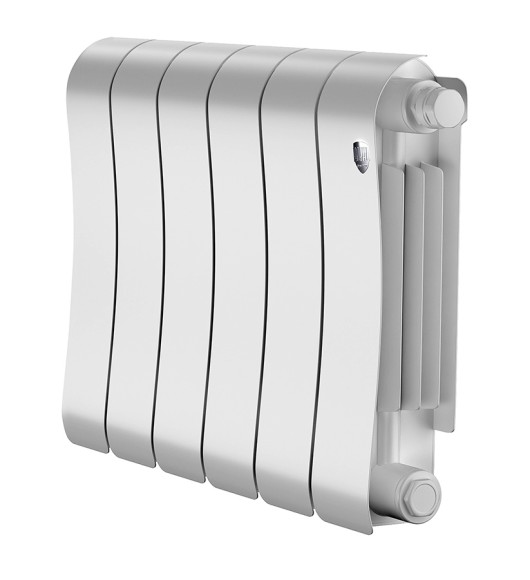 Биметаллический радиатор Royal Thermo Infinity 300 6 сек. VR80 нижнее 80 мм подключение (Bianco Traffico)