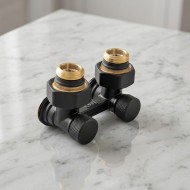 Узел нижнего подключения DR Dragoman Rubinetterie 3/4"E-1/2" черный (угловой) Узел нижнего подключения DR Dragoman Rubinetterie 3/4"E-1/2" черный (угловой)