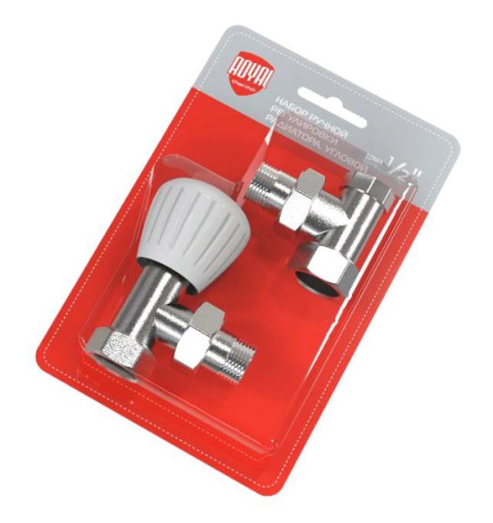 Комплект угловых вентилей Royal Thermo 1/2" ручная регулировка