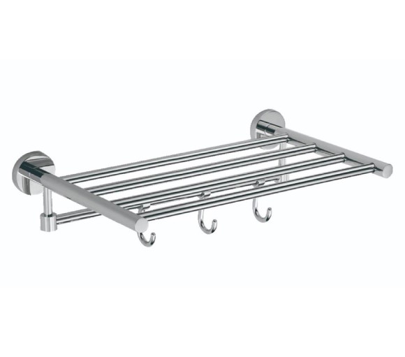 Полка для полотенец 40 см (4 крючка) Savol S-408745 (выбор цвета)