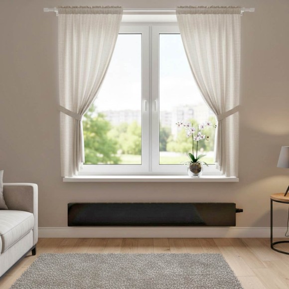 Varmann GlassKon настенный (180х1220х80мм.) горизонтальный дизайн-конвектор с лицевой панелью из стекла (черный) Varmann GlassKon настенный (180х1220х80мм.) горизонтальный дизайн-конвектор с лицевой панелью из стекла (черный)