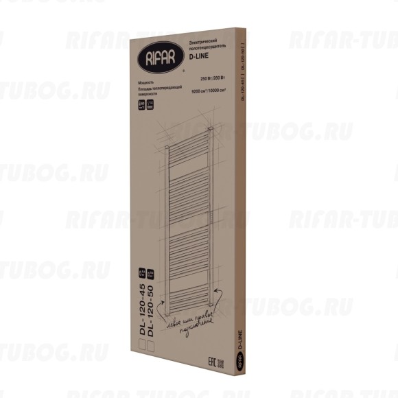 Электрический полотенцесушитель RIFAR D-BEND DB-W цвет Белый (выбор размера)