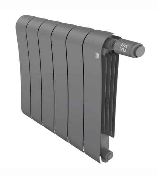 Биметаллический радиатор Royal Thermo Infinity 300 6 сек. VR80 нижнее 80 мм подключение (Silver Satin)