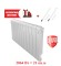 Биметаллический радиатор Royal Thermo Infinity 500 12 сек. VR80 нижнее 80 мм подключение (Bianco Traffico)