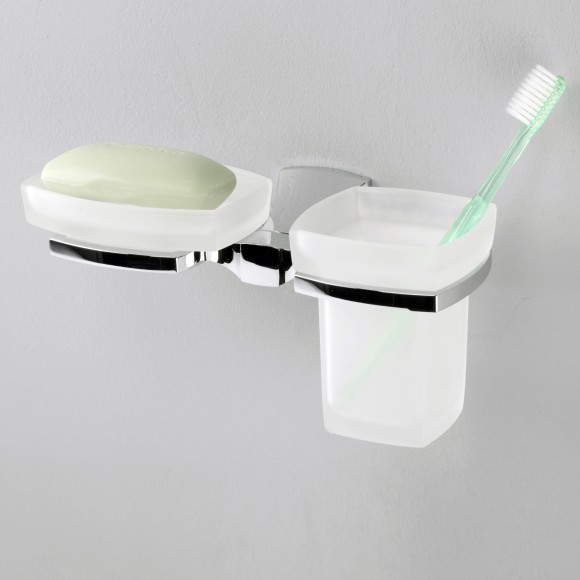 Wasserkraft Wern K-2526 Держатель стакана и мыльницы (хром)