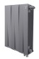 Биметаллический радиатор Royal Thermo PianoForte 500 6 сек. VR80 нижнее 80 мм подключение (Silver Satin)