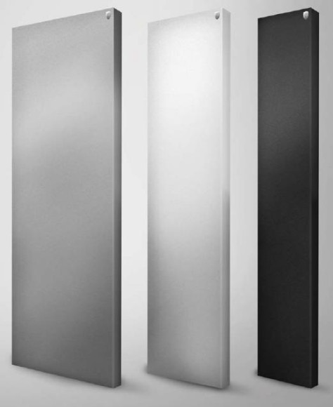 Вертикальный дизайн радиатор Royal Thermo Flat 400х1800 мм - черный Noir Sable (нижнее подключение)