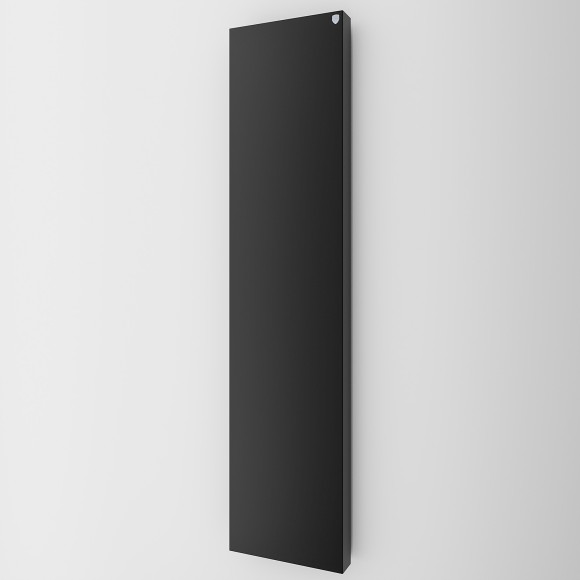 Вертикальный дизайн радиатор Royal Thermo Flat 400х1800 мм - черный Noir Sable (нижнее подключение)