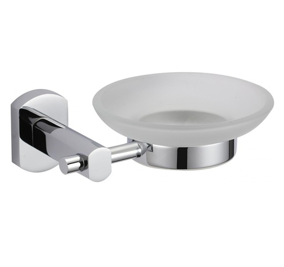 Мыльница стеклянная с настенным держателем Savol S-009959 (выбор цвета)