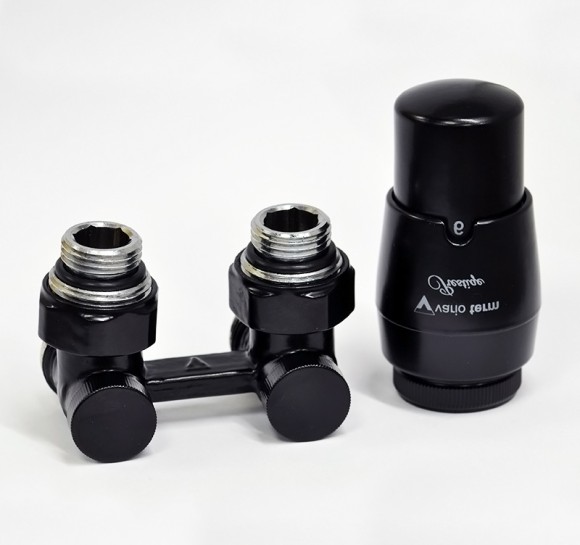 Комплект угловой VARIO TERM All In One Premium Exclusive с термоголовкой Prestige M22x1,5 x 1/2 (выбор цвета)