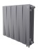 Биметаллический радиатор Royal Thermo PianoForte 500 10 сек. VR80 нижнее 80 мм подключение (Silver Satin)