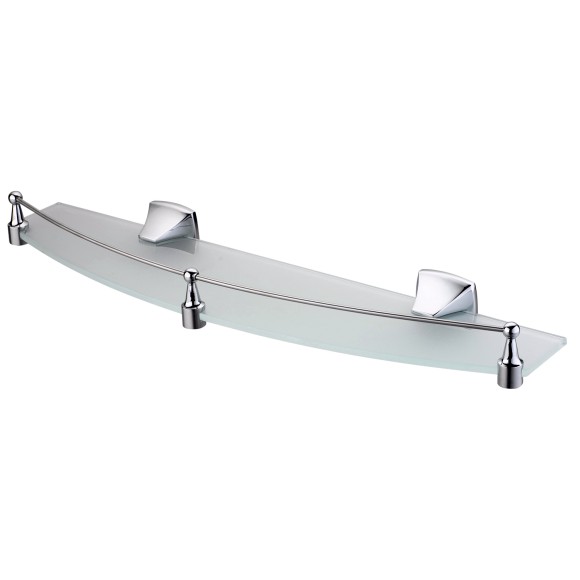 Wasserkraft Wern K-2544 Полка стеклянная с бортиком (хром)