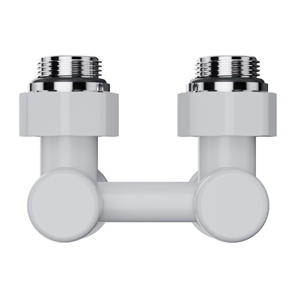 Узел нижнего подключения Royal Thermo Design 1/2"-3/4" Белый (угловой) Узел нижнего подключения Royal Thermo Design 1/2"-3/4" Белый (угловой)