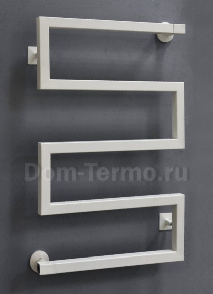 Приоритет MODA-QUADRO MQ1 водяные полотенцесушители из нержавеющей стали, квадратный профиль трубы, эксклюзивный дизайн, фото в интерьере Dom-Termo