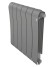 Биметаллический радиатор Royal Thermo Infinity 500 6 сек. VR80 нижнее 80 мм подключение (Silver Satin)