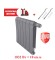 Биметаллический радиатор Royal Thermo Infinity 500 6 сек. VR80 нижнее 80 мм подключение (Silver Satin)