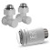 Комплект угловой для нижнего подключения Royal Thermo Design 1/2"-3/4" Белый (выбор термостата)