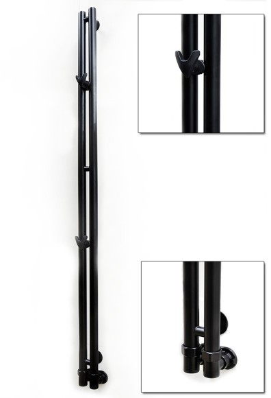 Приоритет PRIOFORM Mini 2 85x1500 (черный) водяной полотенцесушитель из нержавеющей стали Приоритет PRIOFORM Mini 2 85x1500 (черный) водяной полотенцесушитель из нержавеющей стали