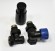 Комплект трехосевой правый черный SCHLOSSER DN15 GZ1/2 x GW1/2 с головкой Мини M30x1,5