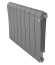 Биметаллический радиатор Royal Thermo Infinity 500 8 сек. VR80 нижнее 80 мм подключение (Silver Satin)
