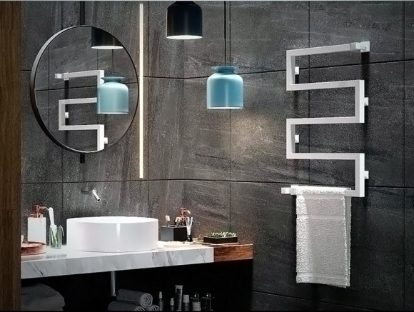 Приоритет PRIOFORM MODA-QUADRO MQ1 500x730 (белый) водяной полотенцесушитель из нержавеющей стали