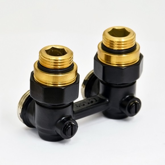 Узел нижнего подключения радиатора Royal Thermo 1/2"-3/4" Черный (угловой) Узел нижнего подключения радиатора Royal Thermo 1/2"-3/4" Черный (угловой)