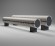 Напольный конвектор SAVVA серия Timber KN 220х340 (беленый дуб) нижнее 50 мм подключение