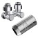 Комплект угловой для нижнего подключения Royal Thermo Design 1/2"-3/4" Хром (выбор термостата)