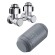 Комплект угловой для нижнего подключения Royal Thermo Design 1/2"-3/4" Хром (выбор термостата)