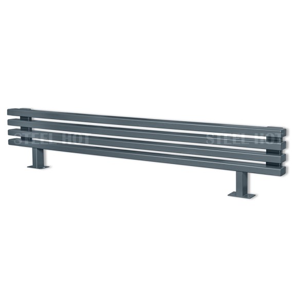 Напольный стальной трубчатый радиатор Steel Hot N 1750 (30-60) боковое и нижнее подключение