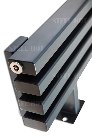 Напольный стальной трубчатый радиатор Steel Hot N 1750 (30-60) боковое и нижнее подключение