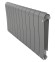 Биметаллический радиатор Royal Thermo Infinity 500 12 сек. VR80 нижнее 80 мм подключение (Silver Satin)